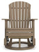 Hyland wave Outdoor Swivel Glider Chair - Dream Home Furniture & Mattress (Waite Park, MN)
