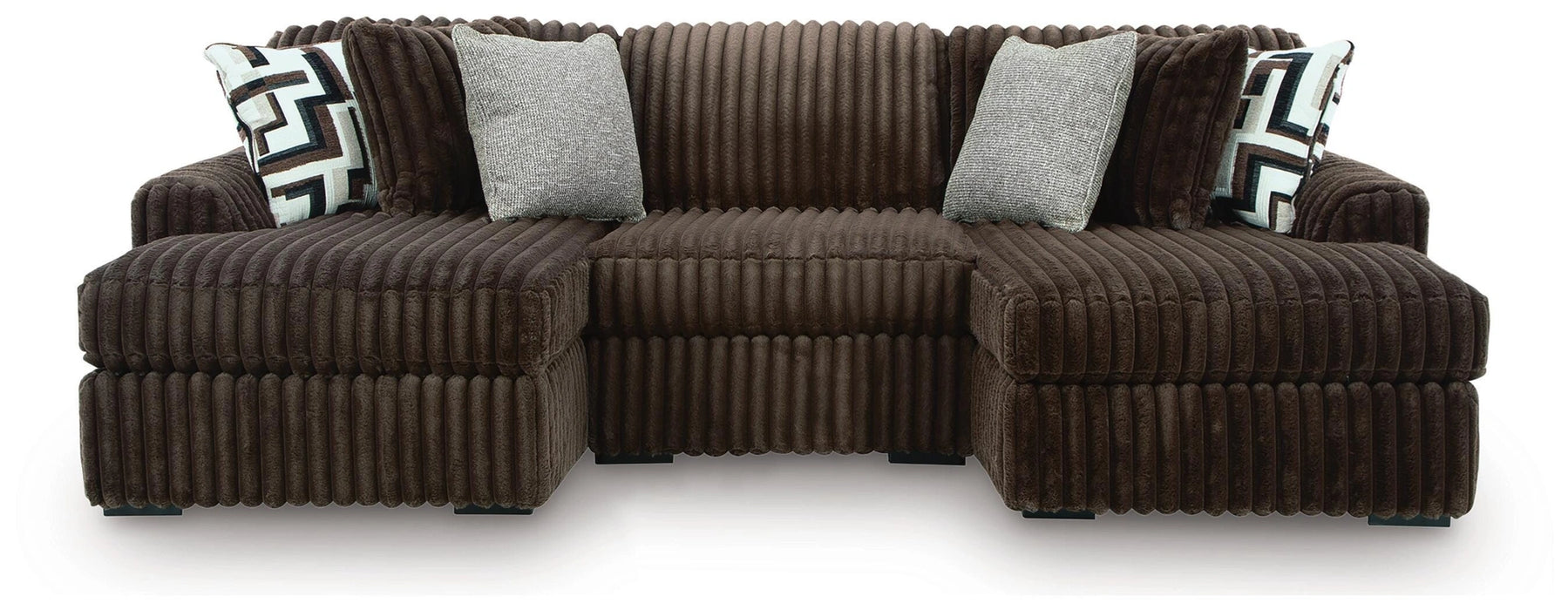 Midnight-Madness Sectional with Chaise - Dream Home Furniture & Mattress (Waite Park, MN)