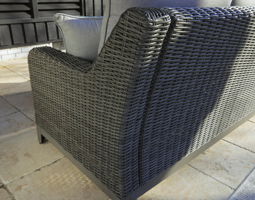 Elite Park Outdoor Loveseat with Cushion - Dream Home Furniture & Mattress (Waite Park, MN)