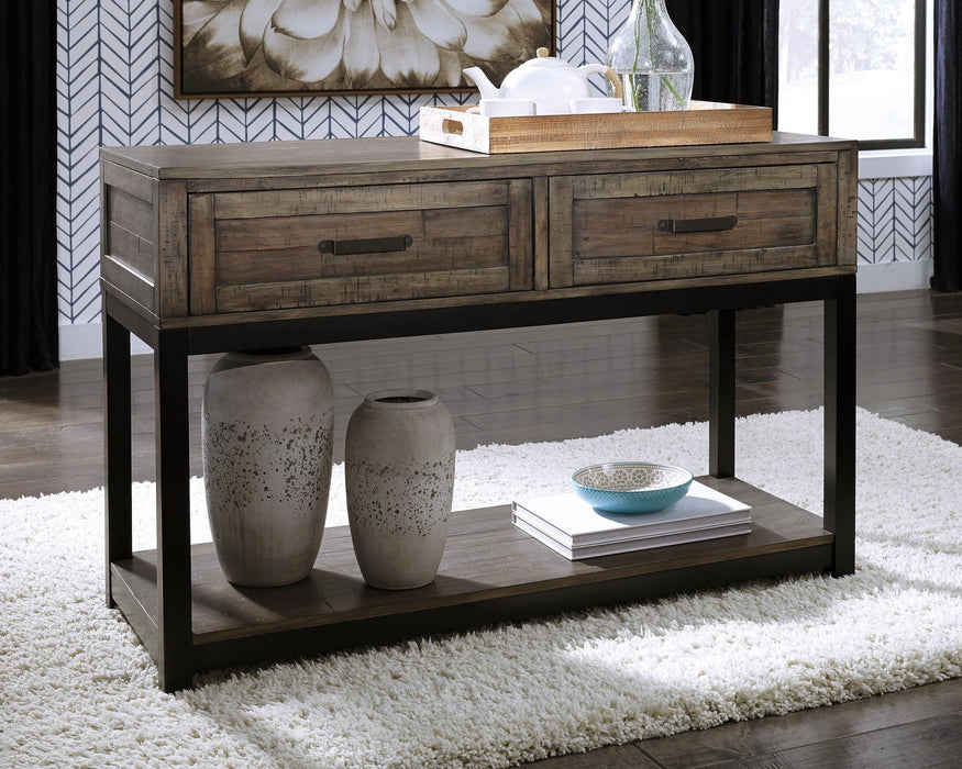 Johurst Sofa/Console Table - Dream Home Furniture & Mattress (Waite Park, MN)