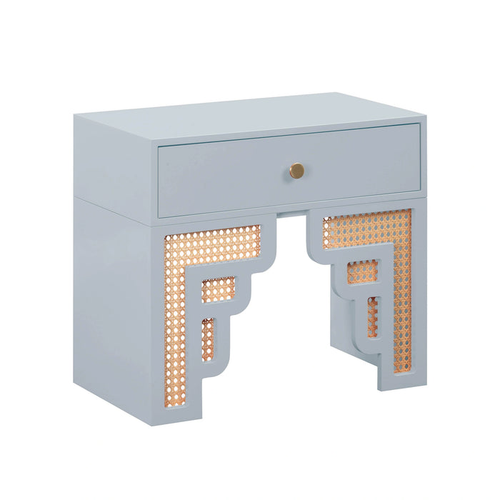 Suzie 26" Rattan Nightstand With Drawer