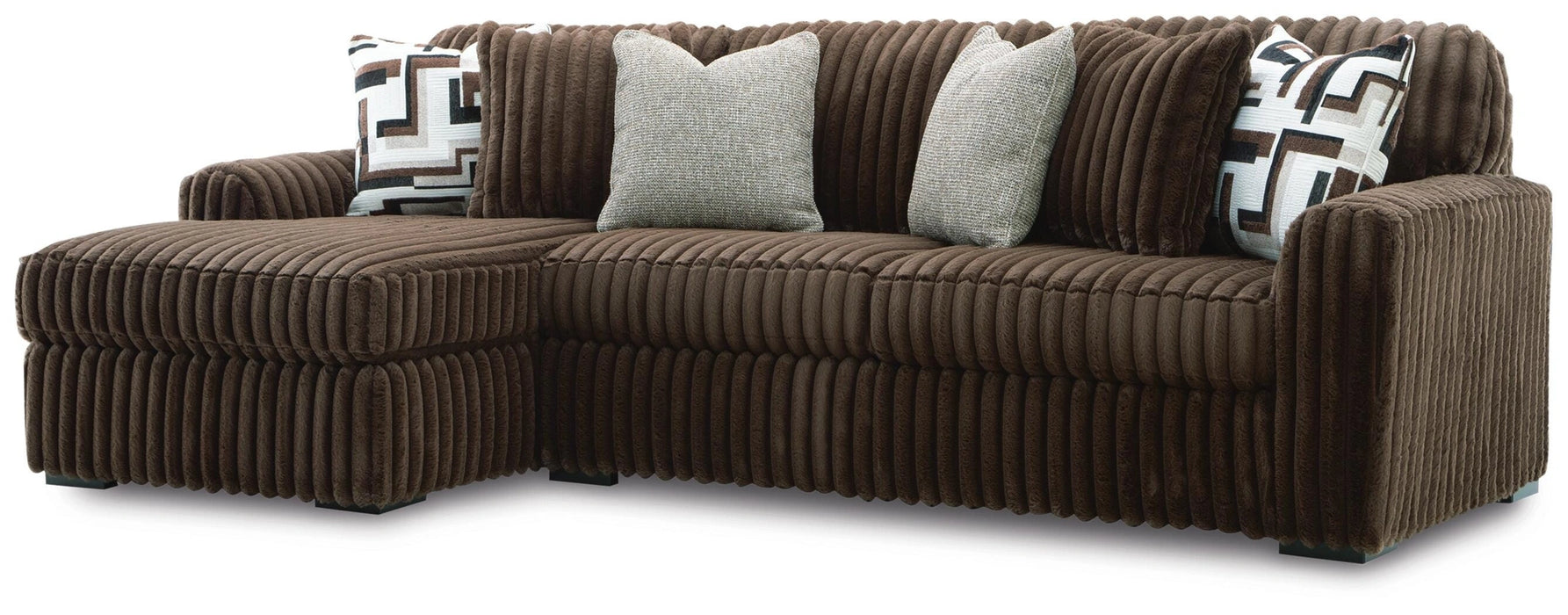 Midnight-Madness Sectional Sofa with Chaise - Dream Home Furniture & Mattress (Waite Park, MN)
