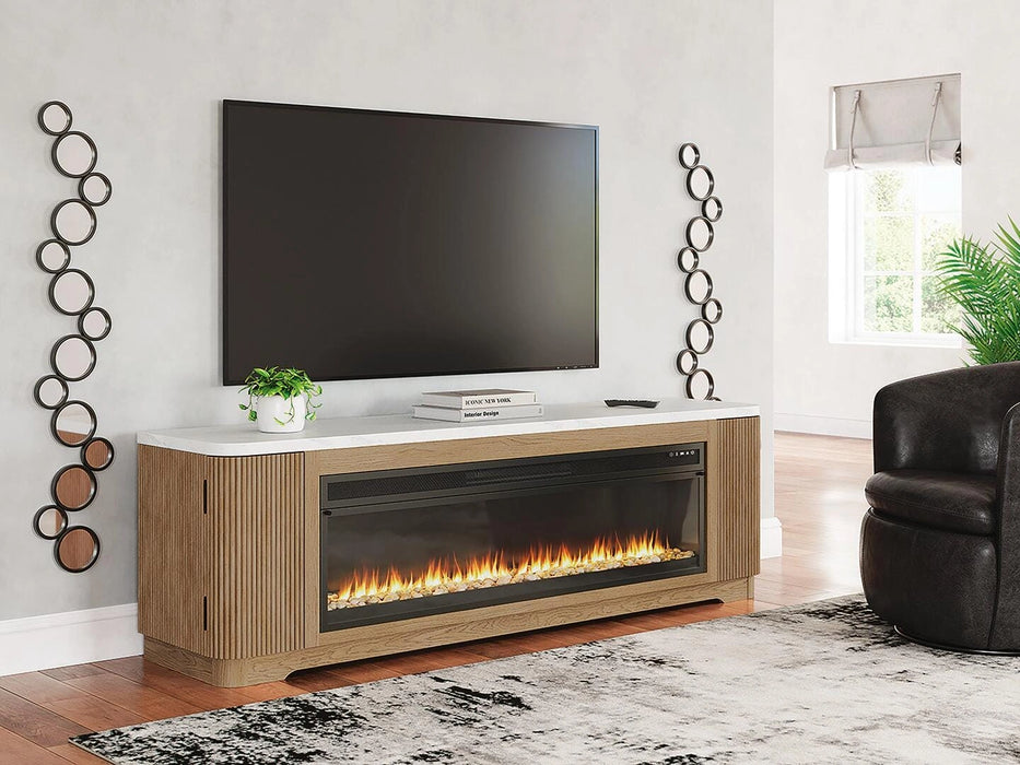 Camdill 80" TV Stand with Electric Fireplace - Dream Home Furniture & Mattress (Waite Park, MN)
