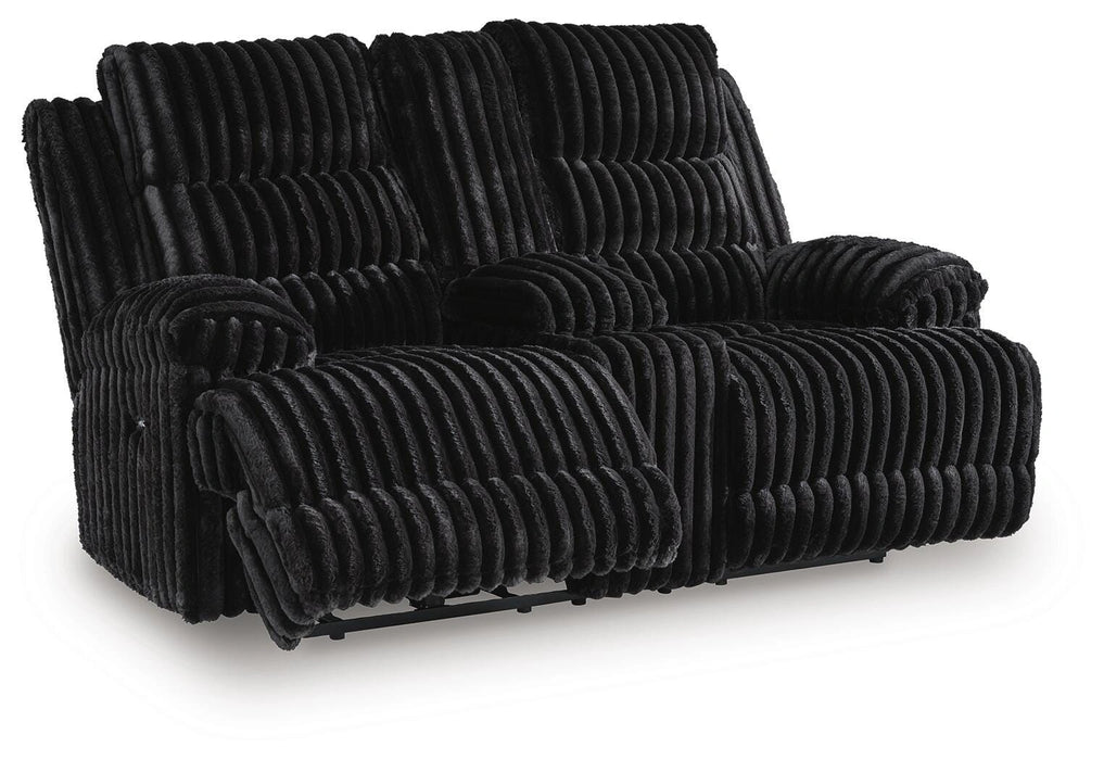 Rhine Falls Reclining Loveseat with Console - Dream Home Furniture & Mattress (Waite Park, MN)