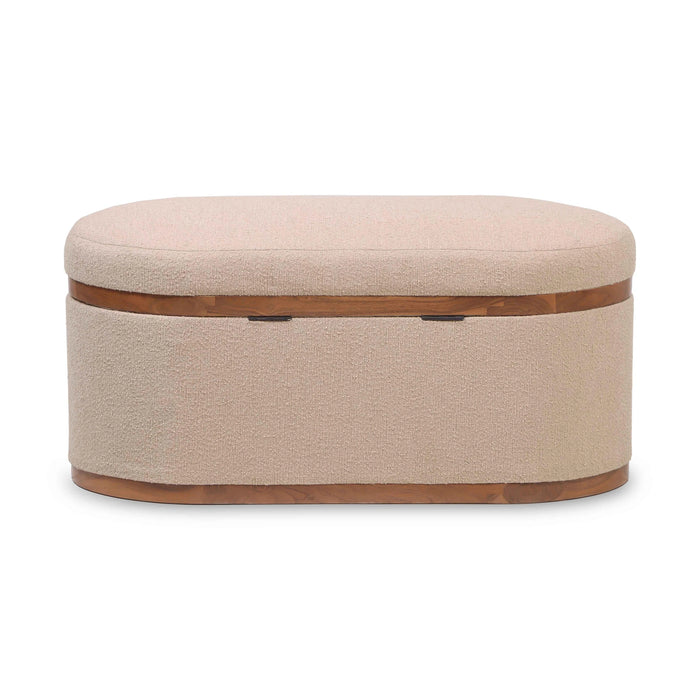 Olivier Oval Storage Ottoman