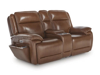 Healy Pier Power Reclining Loveseat with Console - Dream Home Furniture & Mattress (Waite Park, MN)