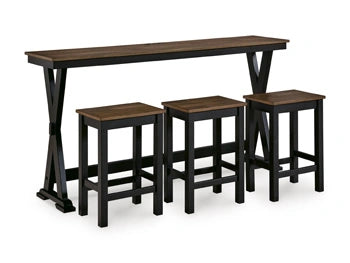 Wildenauer Counter Height Dining Table and 3 Barstools Set - Dream Home Furniture & Mattress (Waite Park, MN)