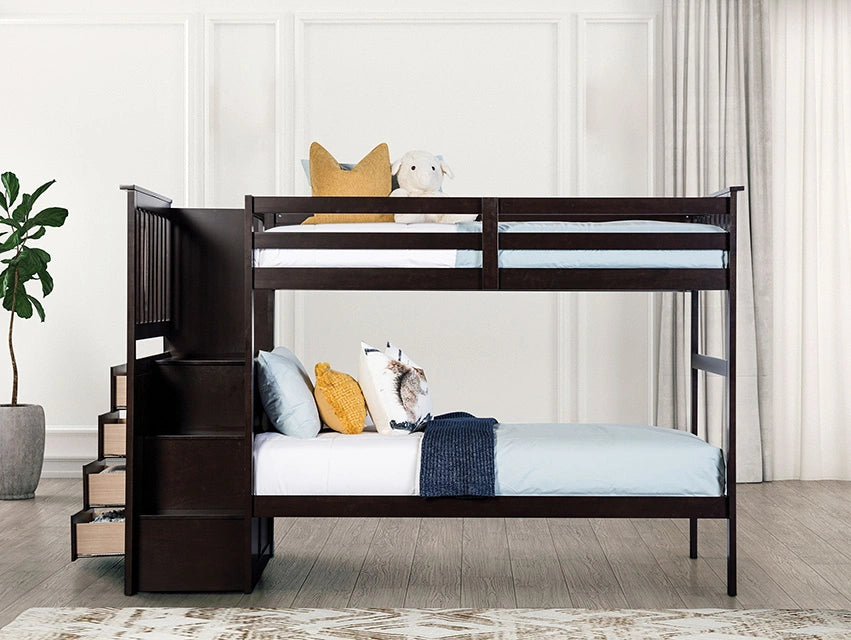 Ontario Twin/Twin Bunk Bed - Dream Home Furniture & Mattress (Waite Park, MN)
