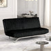 Villeneuve Futon Sofa Bed Black, Pink, & Grey - Dream Home Furniture & Mattress (Waite Park, MN)