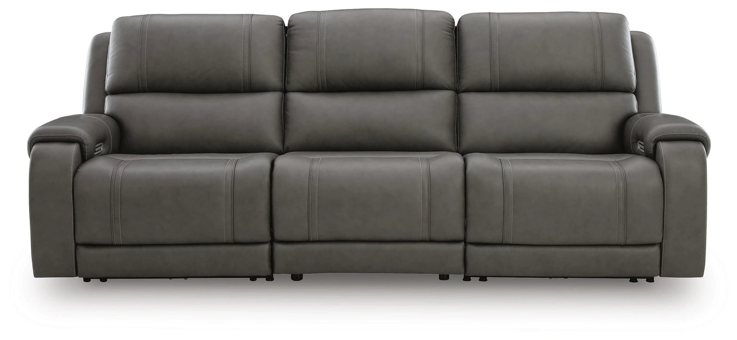 5Z - Pittson Power Sectional Reclining Sofa - Dream Home Furniture & Mattress (Waite Park, MN)