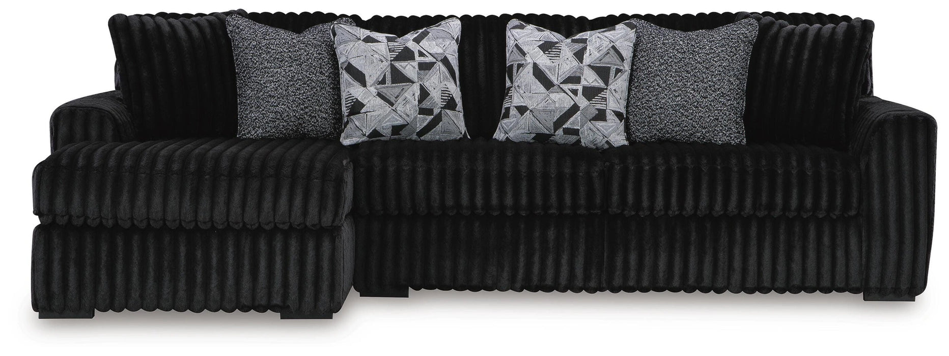 Midnight-Madness Sectional Sofa with Chaise - Dream Home Furniture & Mattress (Waite Park, MN)