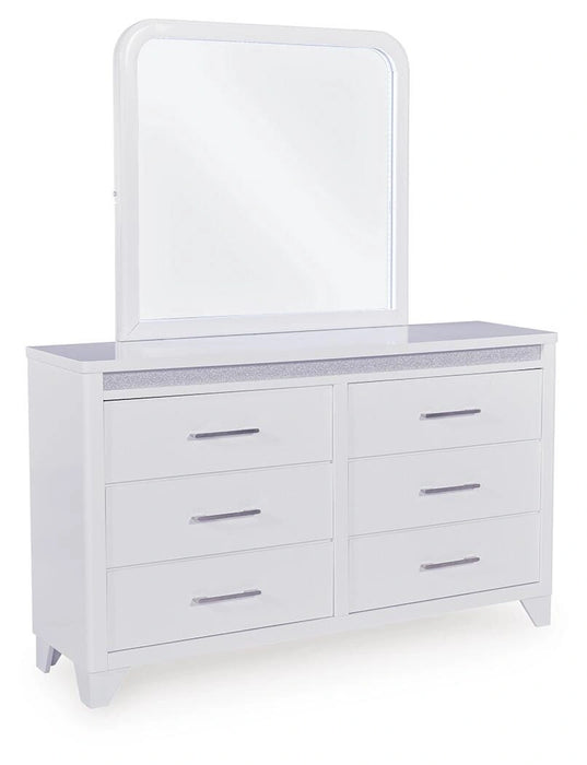 Jarlee Dresser and Mirror - Dream Home Furniture & Mattress (Waite Park, MN)