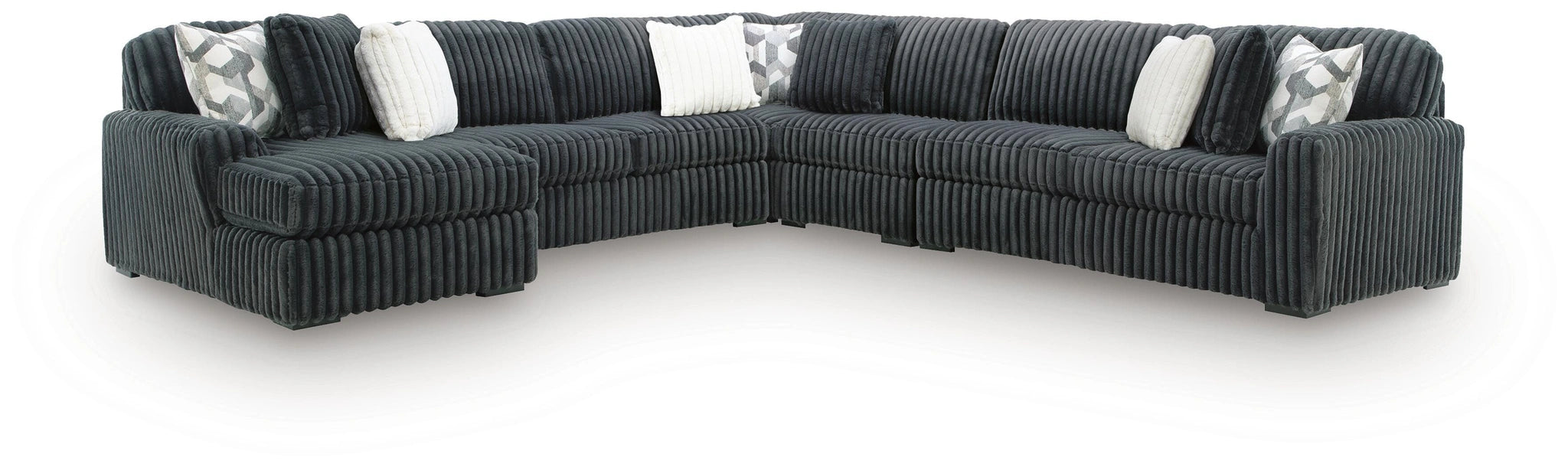 Midnight-Madness Sectional with Chaise - Dream Home Furniture & Mattress (Waite Park, MN)