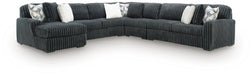 Midnight-Madness Sectional with Chaise - Dream Home Furniture & Mattress (Waite Park, MN)