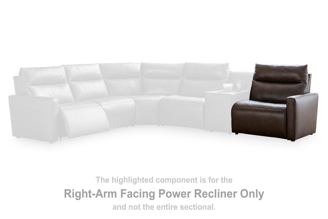 ModZ Power Reclining Sectional with Audio Consoles - Dream Home Furniture & Mattress (Waite Park, MN)