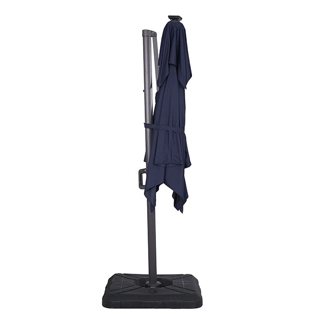 Xico 8 Ft Square Umbrella w/ Double Top w/ LED Light + 37" Large Base - Dream Home Furniture & Mattress (Waite Park, MN)