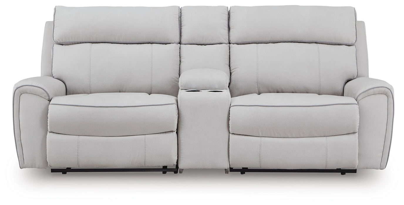 Social Pointe Power Reclining Sectional - Dream Home Furniture & Mattress (Waite Park, MN)