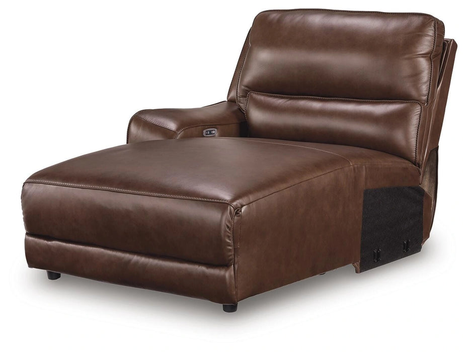 DeepWakes Power Reclining Sectional with Chaise - Dream Home Furniture & Mattress (Waite Park, MN)