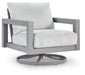 Hurley Park Outdoor Swivel Chair with Cushion - Dream Home Furniture & Mattress (Waite Park, MN)