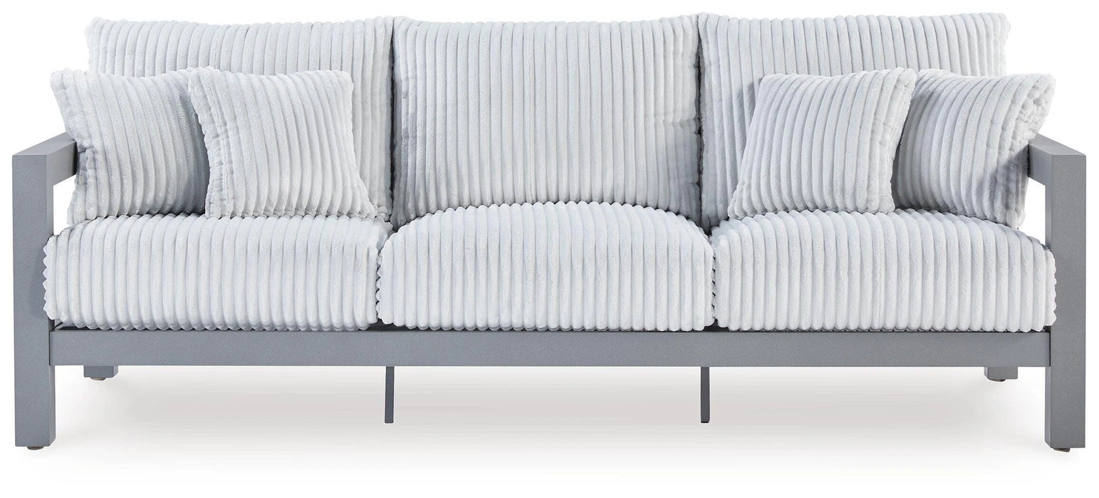 Hurley Park Outdoor Sofa with Cushion - Dream Home Furniture & Mattress (Waite Park, MN)