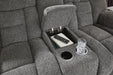 Foreside Reclining Loveseat with Console - Dream Home Furniture & Mattress (Waite Park, MN)