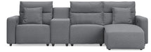 Modmax II Reclining Sectional with Chaise and Console - Dream Home Furniture & Mattress (Waite Park, MN)