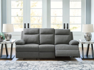 Side-Swipe Reclining Sofa with Drop Down Table - Dream Home Furniture & Mattress (Waite Park, MN)