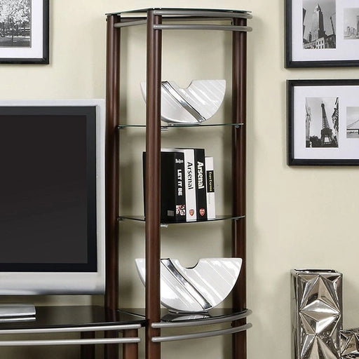 Silver Creek Brown/Silver 2 Pc. Pier Shelves (1 Pair) - Dream Home Furniture & Mattress (Waite Park, MN)
