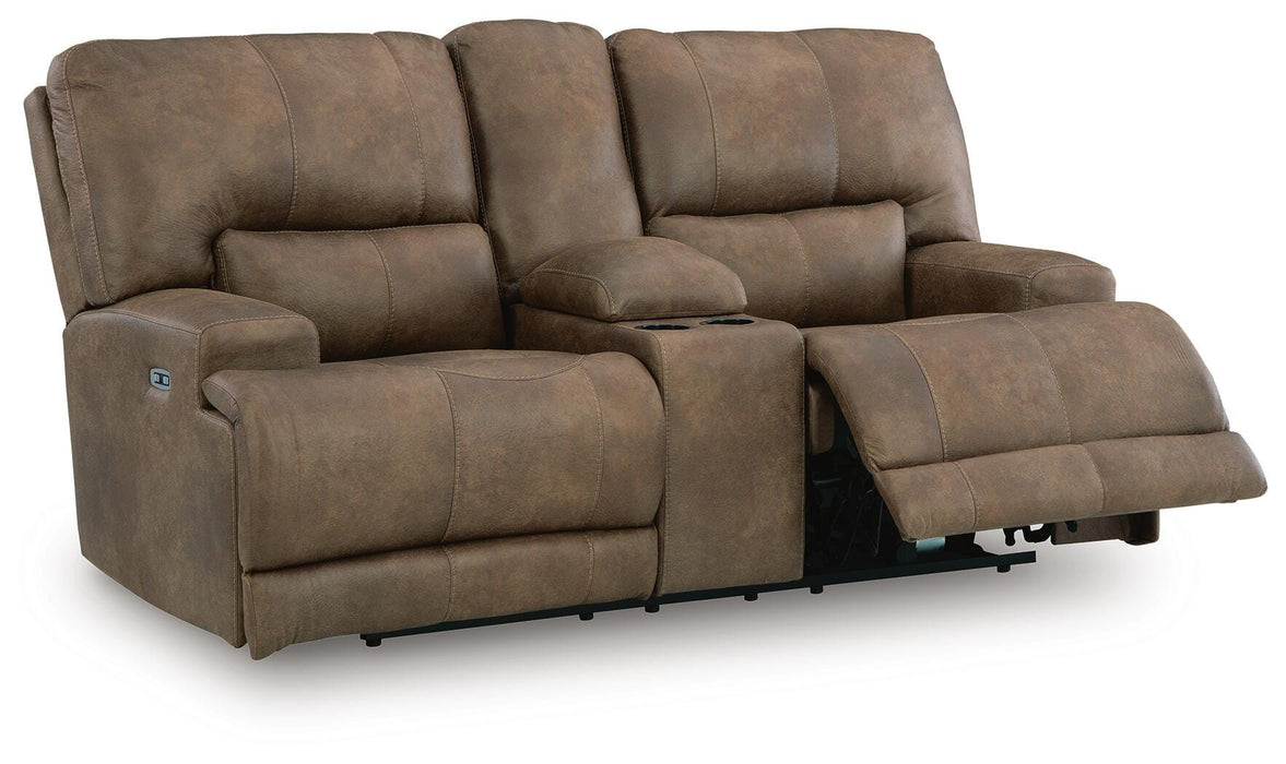 Beckley Place Power Reclining Loveseat with Console - Dream Home Furniture & Mattress (Waite Park, MN)