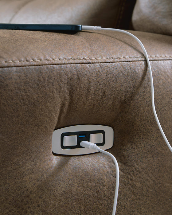 Beckley Place Power Reclining Sofa - Dream Home Furniture & Mattress (Waite Park, MN)