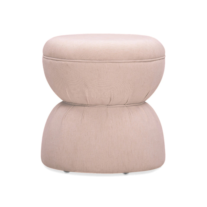 Tomlin Ruched Performance Fabric Game Ottoman