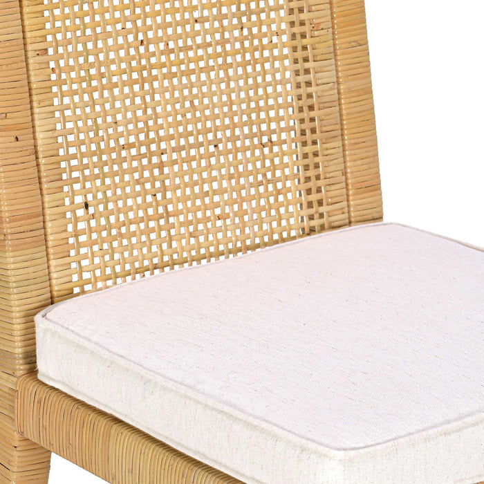 Amara Cream Contract-Grade Linen Dining Chair