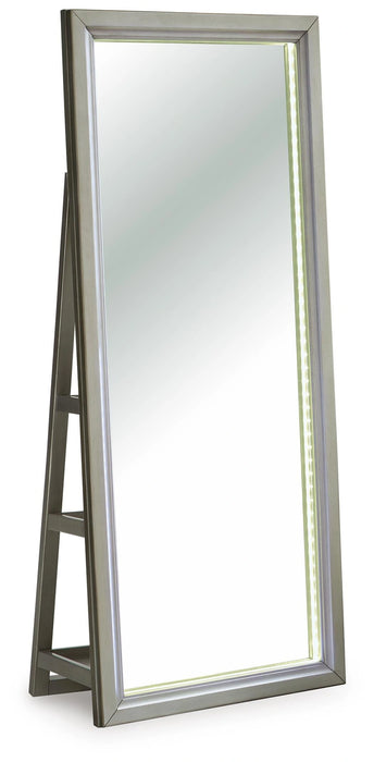 Evesen Floor Standing Mirror/Storage - Dream Home Furniture & Mattress (Waite Park, MN)