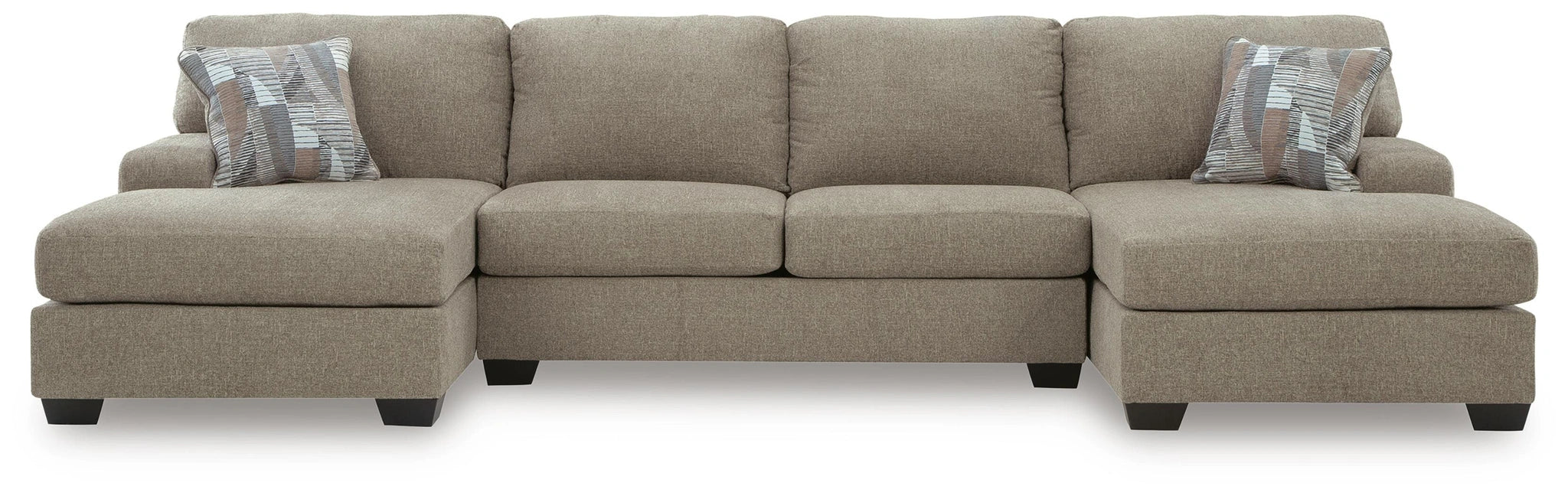 Newellen Sectional with Double Chaise - Dream Home Furniture & Mattress (Waite Park, MN)