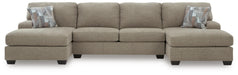 Newellen Sectional with Double Chaise - Dream Home Furniture & Mattress (Waite Park, MN)
