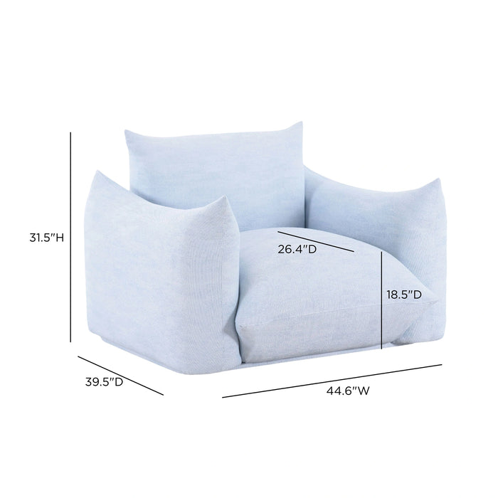 Saint Tropez Stuffed Indoor / Outdoor Armchair