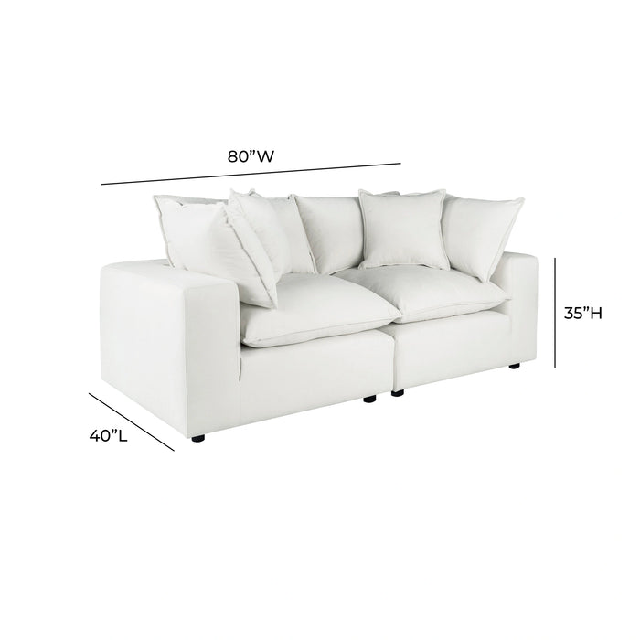 Cali 80" Modular Loveseat