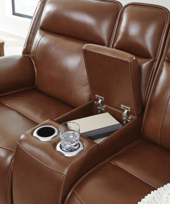 Healy Pier Power Reclining Loveseat with Console - Dream Home Furniture & Mattress (Waite Park, MN)