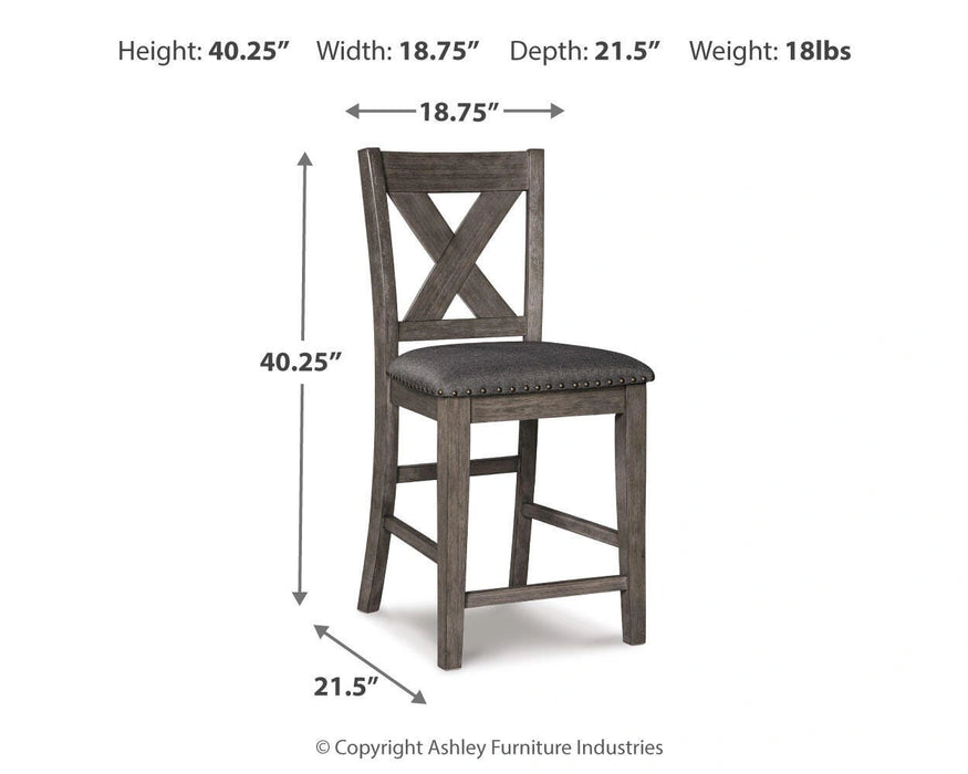 Caitbrook Counter Height Upholstered Bar Stool - Dream Home Furniture & Mattress (Waite Park, MN)