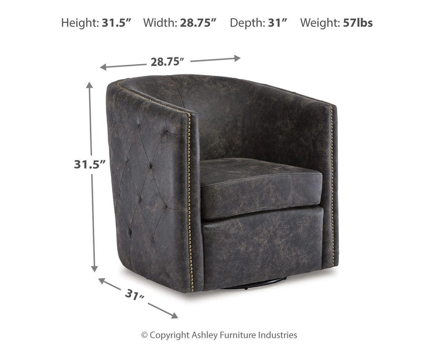 Brentlow Swivel Accent Chair - Dream Home Furniture & Mattress (Waite Park, MN)