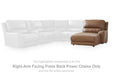 DeepWakes Power Reclining Sectional with Chaise - Dream Home Furniture & Mattress (Waite Park, MN)
