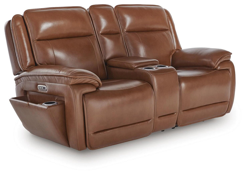 Healy Pier Power Reclining Loveseat with Console - Dream Home Furniture & Mattress (Waite Park, MN)