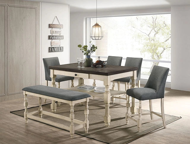 PLYMOUTH Counter Ht. Bench - Dream Home Furniture & Mattress (Waite Park, MN)