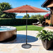 Mora 11' Outdoor Umbrella + 21" Round Base - Dream Home Furniture & Mattress (Waite Park, MN)