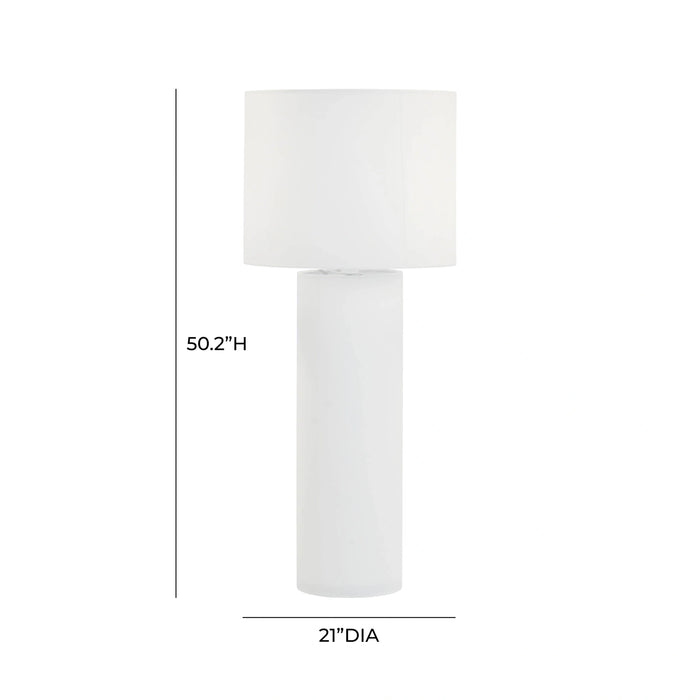 Cleopatra Cream Linen Floor Lamp