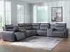 ModZ Power Reclining Sectional with Audio Consoles - Dream Home Furniture & Mattress (Waite Park, MN)