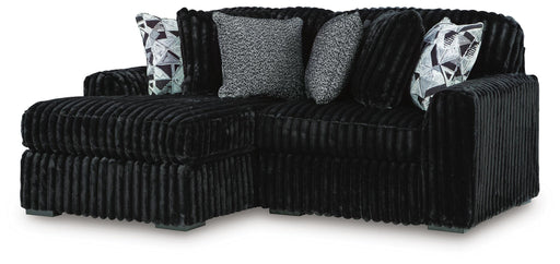 Midnight-Madness Sectional with Chaise - Dream Home Furniture & Mattress (Waite Park, MN)