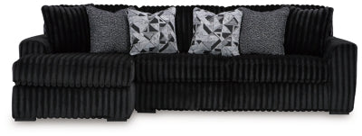 Midnight-Madness Sectional Sofa with Chaise - Dream Home Furniture & Mattress (Waite Park, MN)