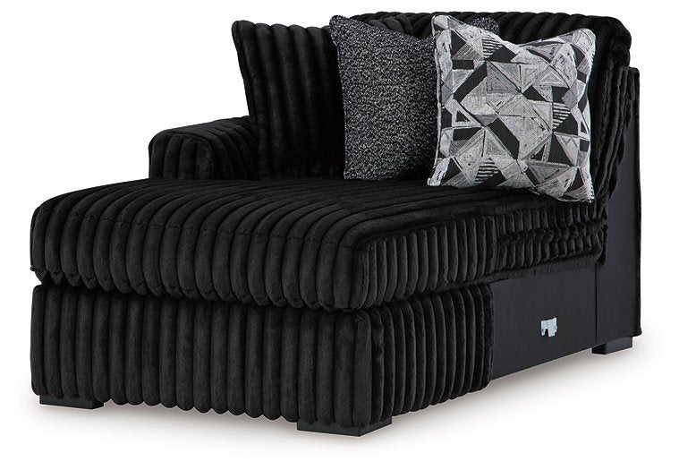 Midnight-Madness Sectional with Chaise - Dream Home Furniture & Mattress (Waite Park, MN)