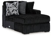 Midnight-Madness Sectional with Chaise - Dream Home Furniture & Mattress (Waite Park, MN)